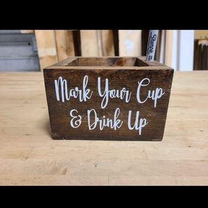 Mark Your Cup & Drink Up Solo Cup Holder